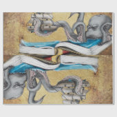 Kraken Cadeaupapier (Vlak)