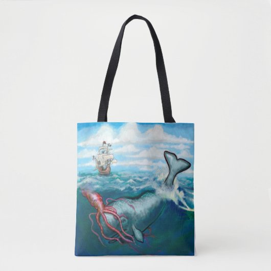 Kraken Canvas tas (Voorkant)