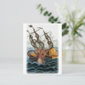 Kraken door Pierre Denys de Montfort, 1801 Briefkaart (Staand voorkant)