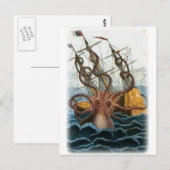 Kraken door Pierre Denys de Montfort, 1801 Briefkaart (Voorkant / Achterkant)