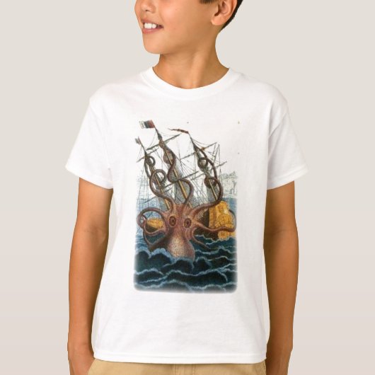 Kraken door Pierre Denys de Montfort, 1801 T-shirt (Voorkant)