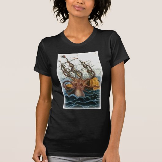 Kraken door Pierre Denys de Montfort, 1801 T-shirt (Voorkant)