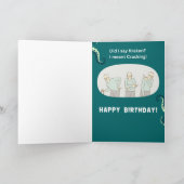 Kraken en Cracking Verjaardag Kaart (Binnen)