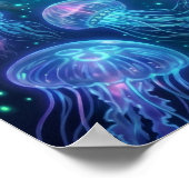 Kraken en de Wereldschildpad — Aurora Fantasy Art Poster (Hoek)