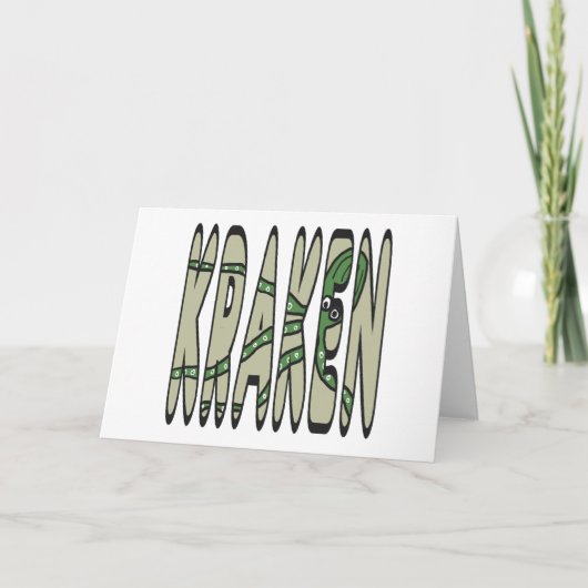 Kraken Feestdagen Kaart (Voorkant)