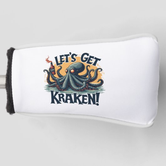 Kraken Funny Rum Drink Octopus Golfheadcover (Voorkant)