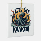 Kraken Funny Rum Drink Octopus Keramisch Ornament (Rechts)