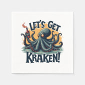 Kraken Funny Rum Drink Octopus Servet (Voorkant)