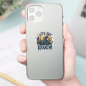 Kraken Funny Rum Drink Octopus Sticker (Telefoon)