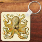 Kraken, Giant Octopus door Ernst Haeckel Sleutelhanger (Achterkant)