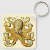 Kraken, Giant Octopus door Ernst Haeckel Sleutelhanger (Achterkant)