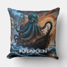 Kraken Giant Squid Octopus Like Monster Creature Kussen