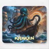 Kraken Giant Squid Octopus Like Monster Creature Muismat (Voorkant)
