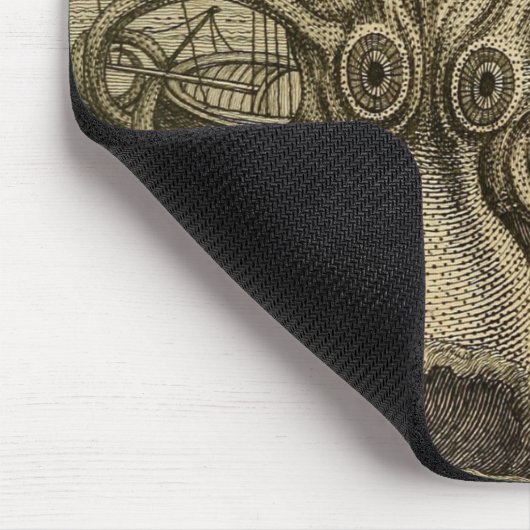 Kraken Giant Squid Zee Monster Ship Muismat (Hoek)