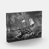 Kraken Giant Squid Zee Monster Ship Poster Fotoblokken (Links)