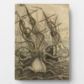  Kraken Giant Squid Zee Monster Ship Poster Fotoplaat (voorkant)