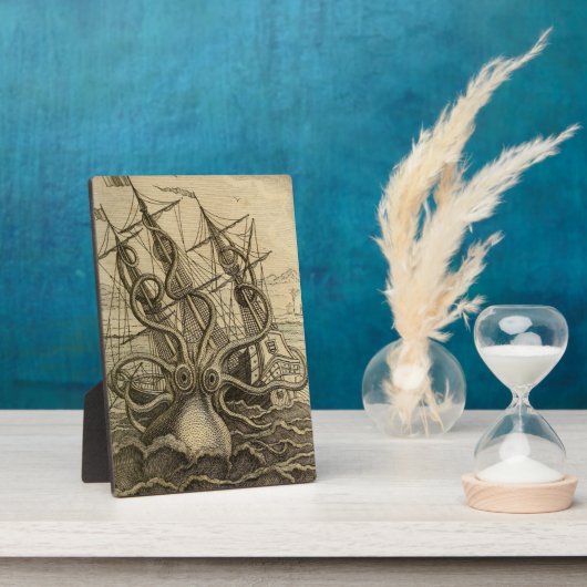  Kraken Giant Squid Zee Monster Ship Poster Fotoplaat (Zijkant)