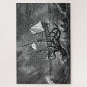 Kraken Giant Squid Zee Monster Ship Poster Legpuzzel (Verticaal)