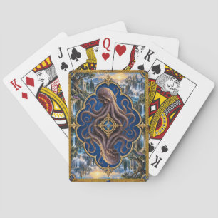 Kraken, gotische fantasie monster pokerkaarten