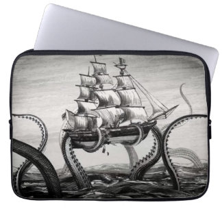 Kraken Holding A Pirate/Sailing Ship 13-inch Sleev Laptop Sleeve