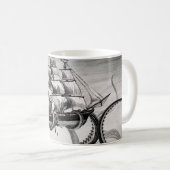 Kraken Holding Pirate/Sailing Ship White Mok (Voorkant rechts)