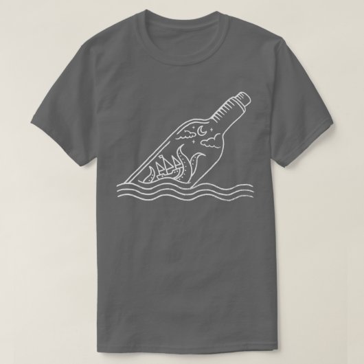 Kraken in een fles t-shirt (Design voorkant)