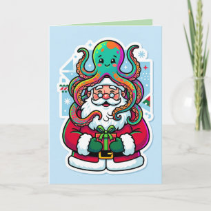 Kraken Kerstmis 🎄🐙” “Ingepakt voor de Feestdagen Kaart