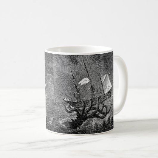 Kraken Koffiemok (Voorkant rechts)
