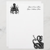 Kraken Letterhead Briefhoofd Ontwerp (Voorkant / Achterkant)