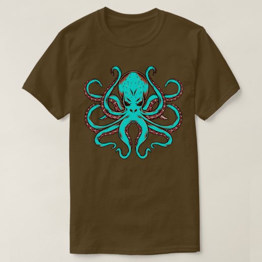 Kraken Lover Zee Monster Gift Octopus T-shirt (Design voorkant)