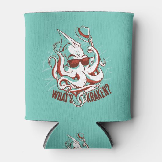 Kraken Monster Funny Blikjeskoeler (Voorkant)