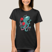 Kraken Octopus Boxing Gloves Underwater Ocean Crea T-shirt (Voorkant)