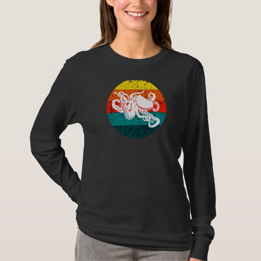 Kraken Octopus Cthulhu Octopi T-shirt (Voorkant)