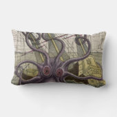 Kraken/octopus die een piraatschip lumbar Pillow r Kussen (Achterkant)