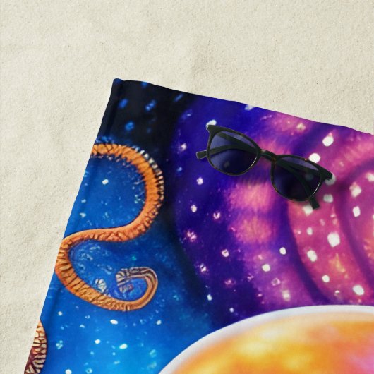 Kraken Octopus met persoonlijke naam Strandlaken