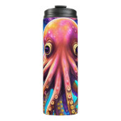 Kraken Octopus met persoonlijke naam Thermosbeker (Voorkant)