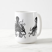 Kraken Octopus Mok cup voor Steampunk Cthulu fans! (Voorkant rechts)