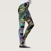Kraken Octopus Space Leggings Womens Yoga Pants (Rechts)