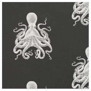 Kraken Octopus Steampunk Ocean Stof