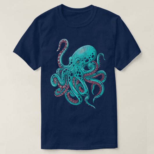Kraken Octopus T-shirt (Design voorkant)