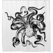 Kraken Octopus Zee Nautisch Douchegordijn (Voorkant)