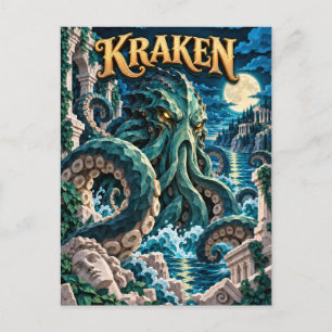 Kraken, Paper Cut Monster Briefkaart