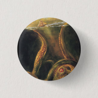 Kraken pin ronde button 3,2 cm