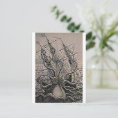 KRAKEN print Briefkaart (Staand voorkant)