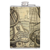  Kraken Print Heupfles (Achterkant)