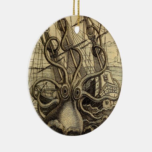  Kraken Print Keramisch Ornament (Rechts)