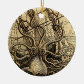 Kraken Print Keramisch Ornament (Voorkant)
