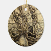  Kraken Print Keramisch Ornament (Links)