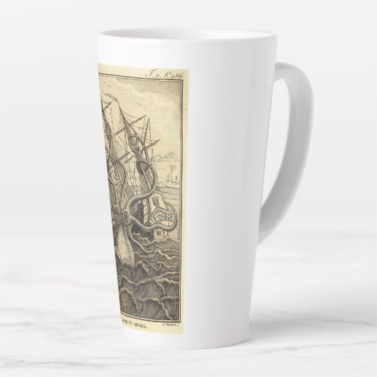 Kraken Print Latte Mok (Rechterhoek)