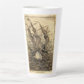 Kraken Print Latte Mok (Voorkant)